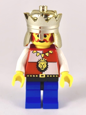 Royal Knights - King, Chrome Gold Crown, Lion Crest, Black Hips, Blue Legs