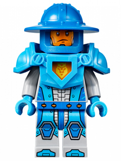 Royal Soldier / King''s Guard - Blue Helmet with Broad Brim, Dark Azure Armor and Hands