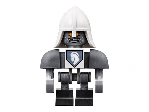 Lance Bot - Dark Bluish Gray Shoulders, White Helmet