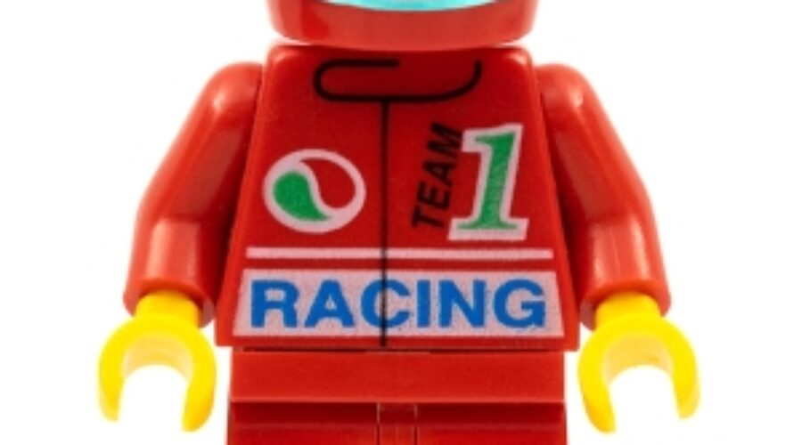 Octan - Racing, Red Legs, Red Helmet, Trans-Light Blue Visor