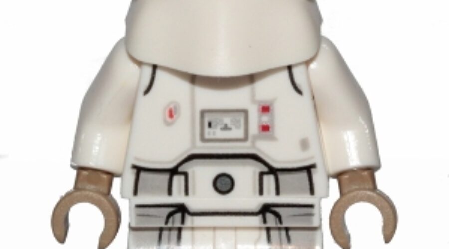 Snowtrooper, Printed Legs, Dark Tan Hands, Cheek Lines, Frown